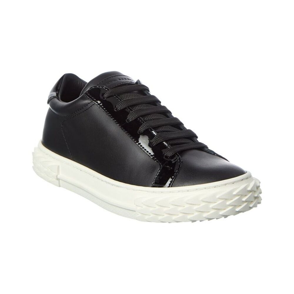Giuseppe Zanotti Blabber Leather Sneaker, Black